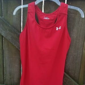Womens Under Armour Racer Tank - Red - Large